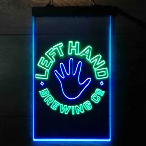 Left Hand Brewing Company Hand Logo Neon-Like LED Sign
