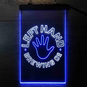 Left Hand Brewing Company Hand Logo Neon-Like LED Sign