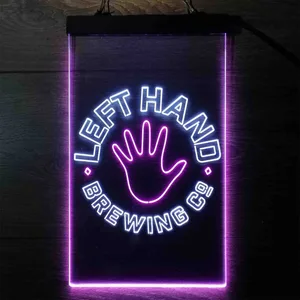 Left Hand Brewing Company Hand Logo Neon-Like LED Sign