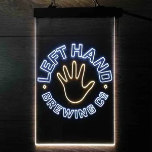 Left Hand Brewing Company Hand Logo Neon-Like LED Sign