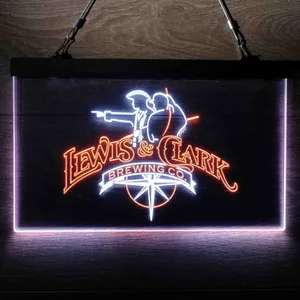 Lewis & Clark Brewing Co. Vintage Logo Neon-Like LED Sign