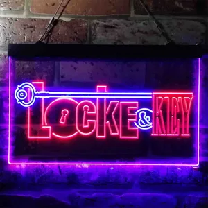 Locke & Key Neon-Like LED Sign