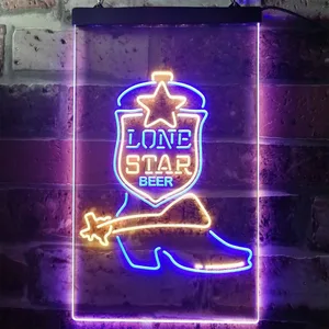 Lone Star Beer - Shoe Neon-Like LED Sign
