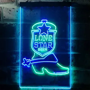 Lone Star Beer - Shoe Neon-Like LED Sign