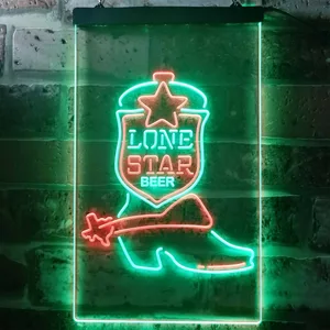 Lone Star Beer - Shoe Neon-Like LED Sign