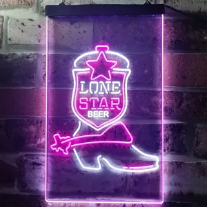 Lone Star Beer - Shoe Neon-Like LED Sign
