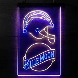 Los Angeles Chargers Blue Moon Neon-Like LED Sign