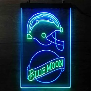 Los Angeles Chargers Blue Moon Neon-Like LED Sign
