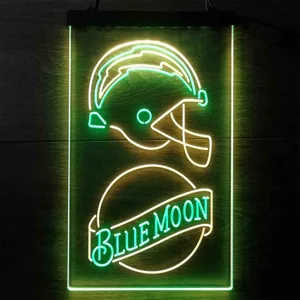 Los Angeles Chargers Blue Moon Neon-Like LED Sign