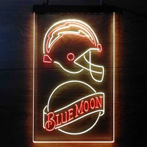 Los Angeles Chargers Blue Moon Neon-Like LED Sign