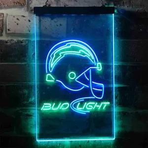 Los Angeles Chargers Bud Light Neon-Like LED Sign