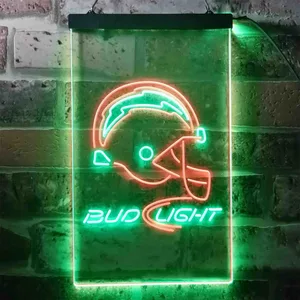 Los Angeles Chargers Bud Light Neon-Like LED Sign
