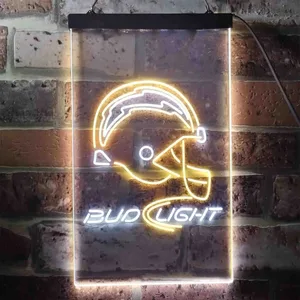 Los Angeles Chargers Bud Light Neon-Like LED Sign