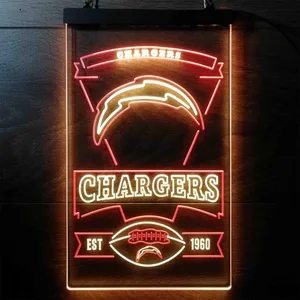 Los Angeles Chargers EST 1960 Neon-Like LED Sign