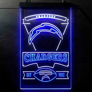Los Angeles Chargers EST 1960 Neon-Like LED Sign