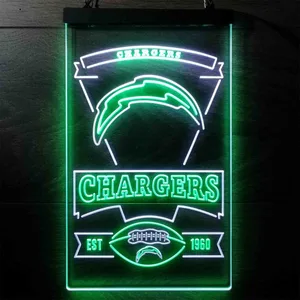 Los Angeles Chargers EST 1960 Neon-Like LED Sign