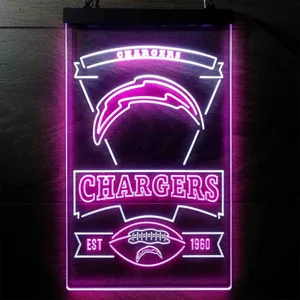 Los Angeles Chargers EST 1960 Neon-Like LED Sign