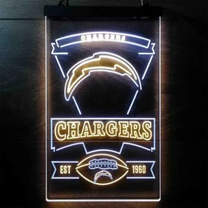 Los Angeles Chargers EST 1960 Neon-Like LED Sign