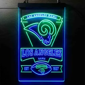 Los Angeles Rams EST 1937 Neon-Like LED Sign