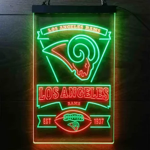 Los Angeles Rams EST 1937 Neon-Like LED Sign