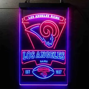 Los Angeles Rams EST 1937 Neon-Like LED Sign