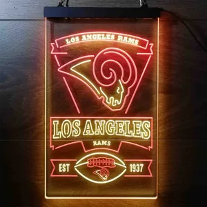 Los Angeles Rams EST 1937 Neon-Like LED Sign