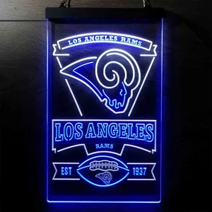 Los Angeles Rams EST 1937 Neon-Like LED Sign