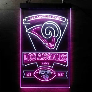 Los Angeles Rams EST 1937 Neon-Like LED Sign