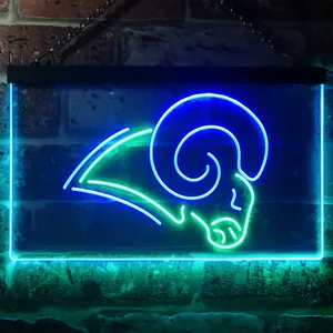 Los Angeles Rams Logo Neon-Like LED Sign - Legacy Edition