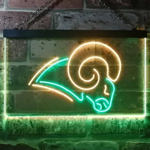 Los Angeles Rams Logo Neon-Like LED Sign - Legacy Edition