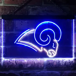 Los Angeles Rams Logo Neon-Like LED Sign - Legacy Edition