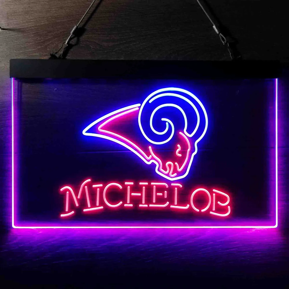 Los Angeles Rams Michelob Neon-Like LED Sign