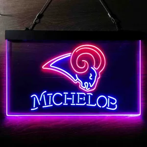 Los Angeles Rams Michelob Neon-Like LED Sign