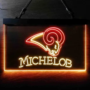 Los Angeles Rams Michelob Neon-Like LED Sign