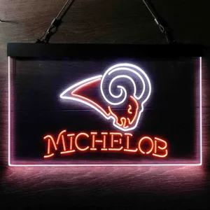 Los Angeles Rams Michelob Neon-Like LED Sign