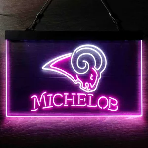 Los Angeles Rams Michelob Neon-Like LED Sign