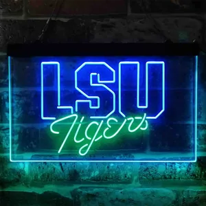 LSU Tigers Logo 2 Neon-Like LED Sign - Legacy Edition