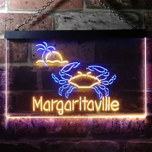 Margaritaville Crab Neon-Like LED Sign