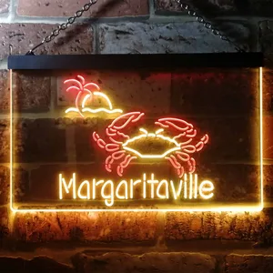 Margaritaville Crab Neon-Like LED Sign