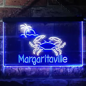 Margaritaville Crab Neon-Like LED Sign