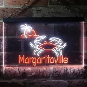 Margaritaville Crab Neon-Like LED Sign