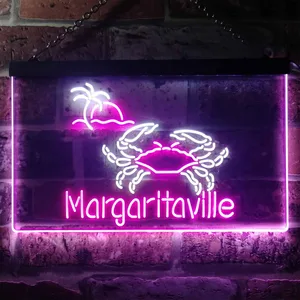 Margaritaville Crab Neon-Like LED Sign