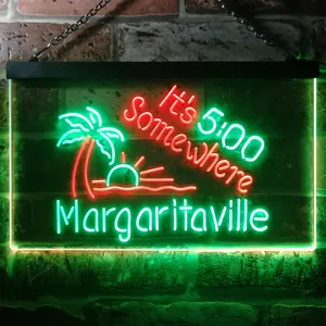 Margaritaville It's 5 Somewhere Neon-Like LED Sign