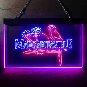 Margaritaville Palm Parrot Neon-Like LED Sign