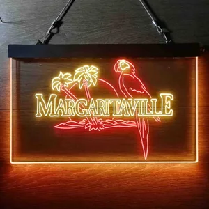 Margaritaville Palm Parrot Neon-Like LED Sign