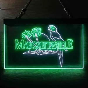 Margaritaville Palm Parrot Neon-Like LED Sign