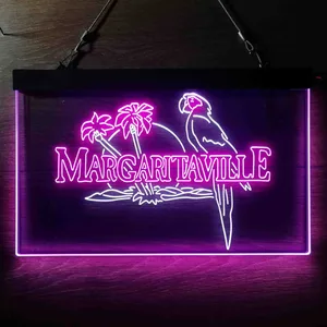 Margaritaville Palm Parrot Neon-Like LED Sign
