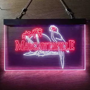 Margaritaville Palm Parrot Neon-Like LED Sign