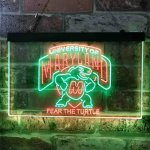 Maryland Terrapins Fear The Turtle Neon-Like LED Sign