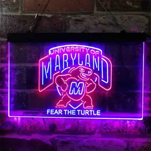Maryland Terrapins Fear The Turtle Neon-Like LED Sign